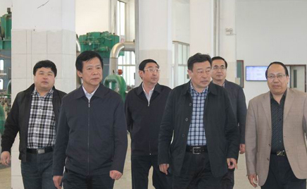 呼市市委常委、市委統戰部長云建東等一行來托縣調研時到我公司視察指導工作